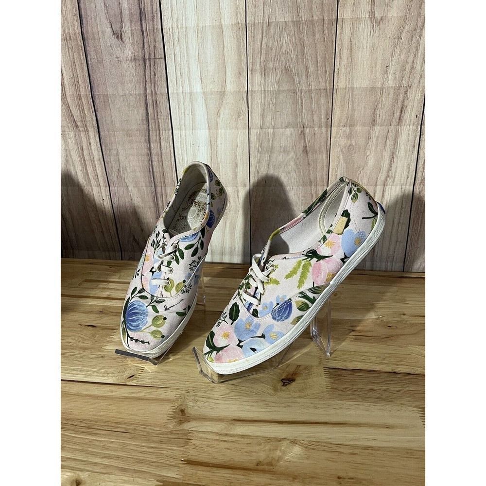Keds Rifle Paper Canvas Floral Lace Up Sneakers